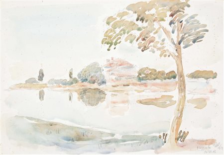 VELLANI MARCHI MARIO Modena 1895 - Milano 1973 Mazzorbo 1964 gouache su carta...