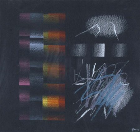 FINZI ENNIO Venezia 1931 senza titolo tecnica mista su cartoncino intelato...