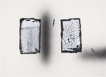 FINZI ENNIO Venezia 1931 Metalloidi 1988 tecnica mista su carta riportata su...