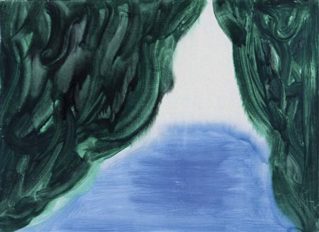 GUIDI VIRGILIO Roma 1892 - Venezia 1984 Paesaggio 1959/60 olio su tela 26x36...