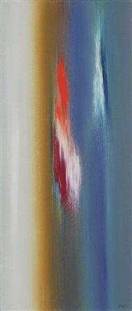 FINZI ENNIO Venezia 1931 Il verso del colore olio su cartoncino 47x20 cm...