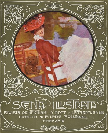 SCENA ILLUSTRATA copertina della rivista culturale fondata a Firenze nel 1884...