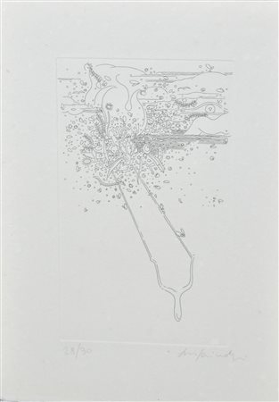 Luigi Mainolfi 3 ACQUEFORTI PER 'I BEVITORI DI LUNE', 'CARTOLINE DI MARE' E...