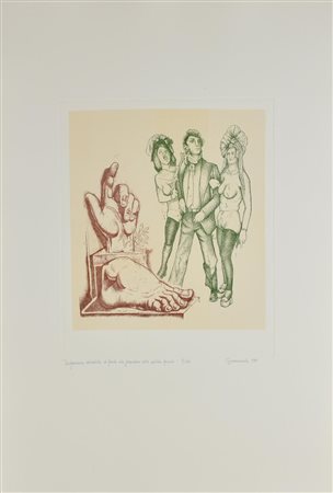 Giuseppe Guerreschi DISPERAZIONE DELL'ARTISTA DI FRONTE ALLA GRANDEZZA DELLE...