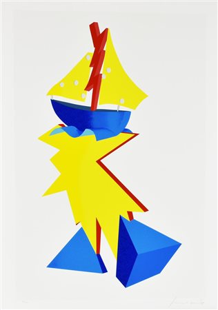 Innocente SENZA TITOLO serigrafia su carta, cm 100x70; es. 181/200 firma