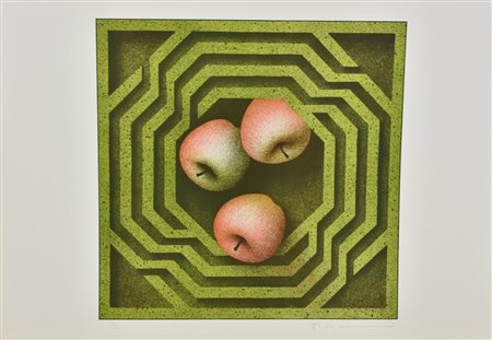 Vanni Viviani LABIRINTO OTTAGONALE litografia su carta, cm 50x70; es. 42/100...