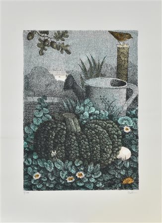 Enzo Bellini SENZA TITOLO litografia su carta, cm 70x50; es. 3/100 firma