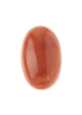 CORALLO ROSSO di forma ovale, taglio cabochon, mm 28x18x8, g 5,54 RED CORAL