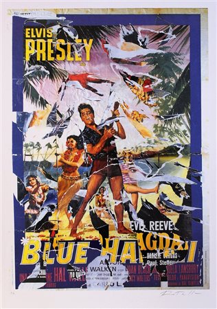 ROTELLA MIMMO Catanzaro 1918 – Milano 2006 "Blue Hawai"