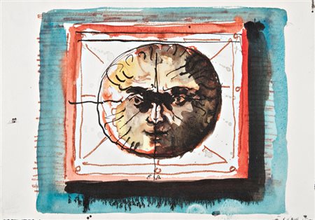 Eugene Berman (San Pietroburgo 1899 ‑ Roma 1972) “Sole” tecnica mista su...