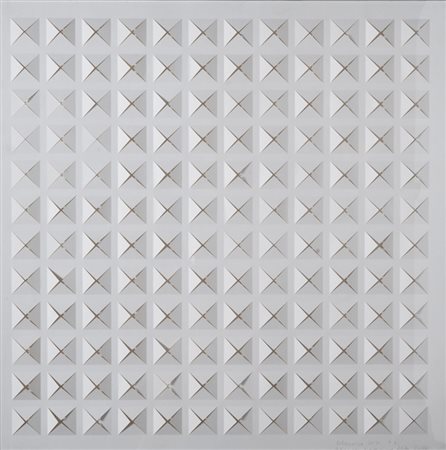 Dadamaino (Milano 1930 ‑ 2004) “Senza titolo” 1960/64 calcografia in rilievo...