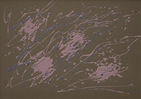 Giulio Turcato (Mantova 1912 ‑ Roma 1995) “Arcipelago” met&#224; anni ‘70 olio su...