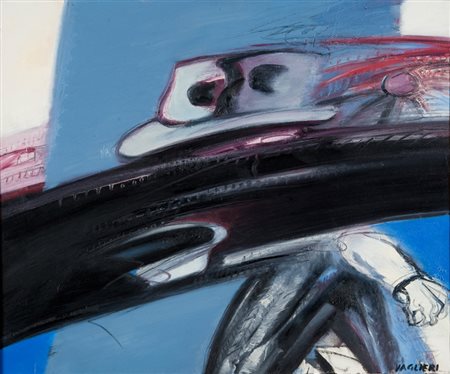 Tino Vaglieri (Trieste 1929 ‑ Milano 2000) “Camminatore nella città” 1989‑90...