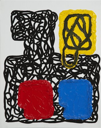 Jonathan Lasker ( Jersey City 1948) “Simple division” 2008 olio su tela...