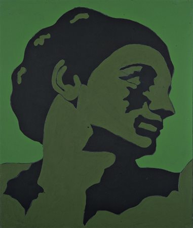 Tano Festa (Roma 1938 ‑ 1987) “Adamo” 1978 acrilico su tela (cm 46x39)...