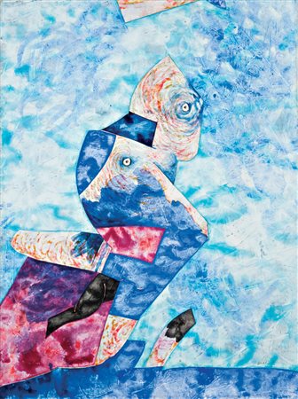 Gianni Dova (Roma 1925 ‑ Milano 1991) “Composizione” 1983 tecnica mista su...