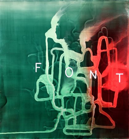 Graham Gillmore (Canada 1963) “Font” 1999‑2001 olio e smalto su masonite (cm...