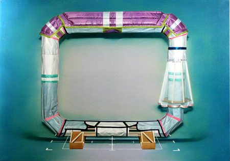 Pierpaolo Campanini (Cento 1964) “Senza Titolo” 2001 olio su tela (cm 150x200)