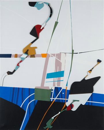 Edoardo Franceschini (Catania 1928 ‑ 2006) “Senza titolo”, 1973 acrilico e...