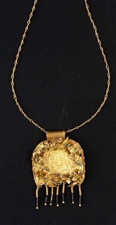 COLLANA IN STILE ETRUSCO DATAZIONE: inizi sec. XX MATERIA E TECNICA: oro a 24...