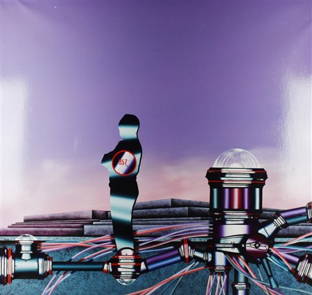 Franco Dellerba SENZA TITOLO acrilico su tela, cm 110x120 sul retro: firma,...