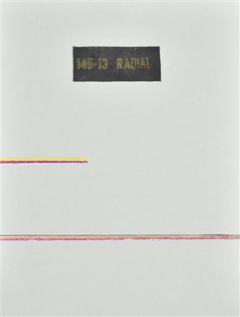 Carol Rama LUOGO E SEGNI pastelli su carta e gomma applicata, cm 41,5x30,5...