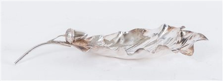 Svuota tasche in argento Sterling a forma di foglie con ghianda. Reca punzonI...