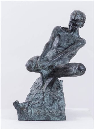 MARINO MARINI (Pistoia 1901 – Viareggio 1980), attr. "Fanciullo". Scultura in...