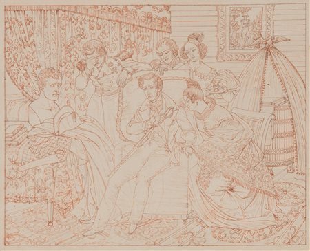 ARTURO MENDESPON (Zabrina 1797 – Parigi 1882), attr. “La morte del re di...