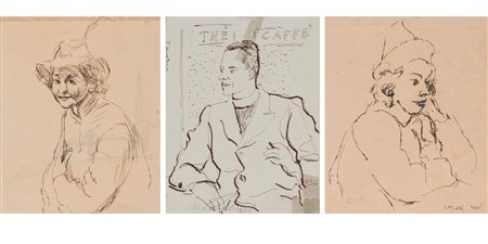 ORFEO TAMBURI (Jesi 1910 - Parigi 1994). Lotto composto da tre disegni su...