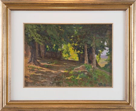 AGOSTINO ZUCCHINI (Fiesso di Budrio 1894 - Bologna 1972) “Paesaggio...