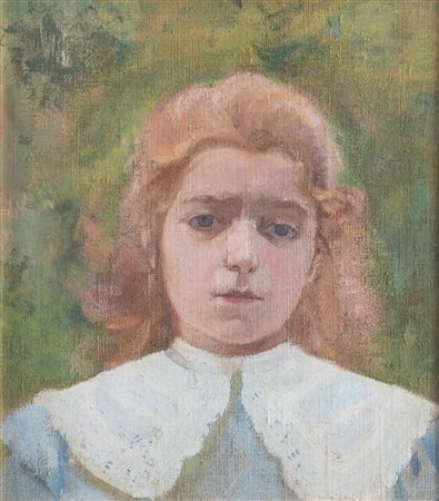 CARLO CORSI (Nizza 1879 – Bologna 1966) “Virginia Brussi”, 1901. Olio su...