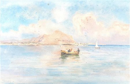 Michele Catti (Palermo, 1855 &ndash; Palermo, 1914). Pastello su cartone...