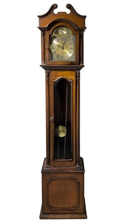 Orologio a pendolo Walt "Tempus fugit", XX secolo. A colonna, con mobile in...