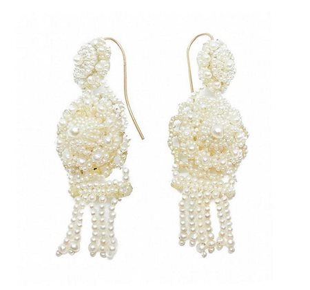 Orecchini con perline stile vittoriano