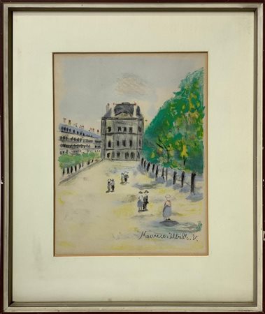 Litografia originale su pietra, su carta raffigurante Vellum d'Arches,...