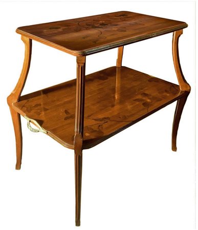 Tavolinetto antico Art Nouveau di Louis Majorelle, Francia, periodo Liberty....