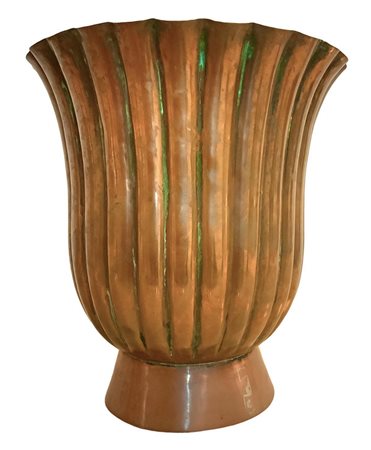 Produzione Nino Ferrari dis. GiÃ² Ponti. Importante e raro vaso in rame...