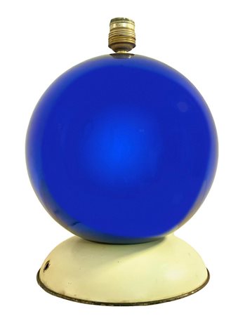 Produzione Bitossi dis. Aldo Londi mod. Rimini blu. Base di lampada in...