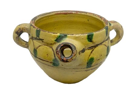 Versatoio con manici, Tunisia. H cm 13