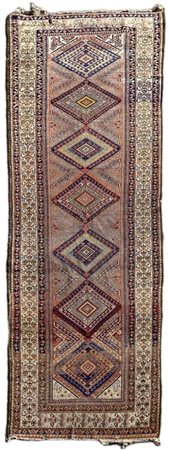 Tappeto Malayer, cm 355x106. Persia occidentale, epoca 1940-50. Ordito e...