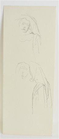 Edoardo Rubino SENZA TITOLO matita su cartoncino, cm 26x10