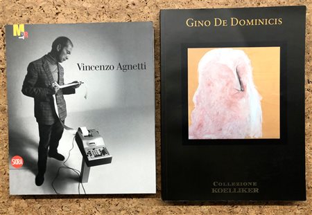 VINCENZO AGNETTI E GINO DE DOMINICIS - Lotto unico di 2 cataloghi