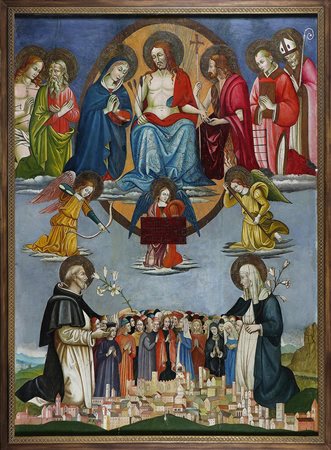 ARTISTA DEGLI INIZI DEL XIX SECOLO Cristo attorniato da Santi ed Angeli e...