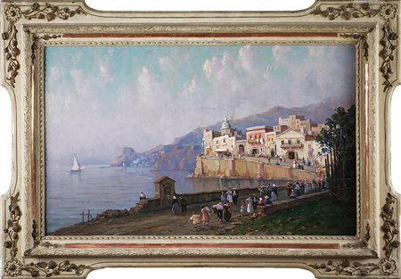 DE CORSI NICOLA (1882 - 1956) Veduta di Torre del Greco. 1920 Olio su tela....