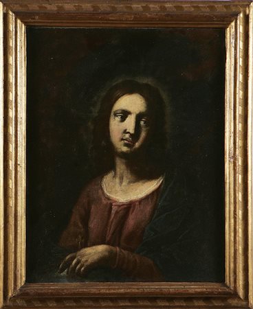PAGLIA FRANCESCO (1635 - 1714) Cristo Salvator Mundi. Olio su tela. Cm...