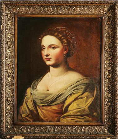 ARTISTA ATTIVO NELLA PRIMA META' DEL XVIII SECOLO Ritratto di dama. Olio su...