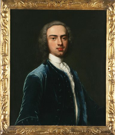 NAZZARI BARTOLOMEO (1693 - 1758) Ritratto di giovane nobiluomo. Olio su tela....