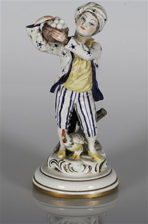 MANIFATTURA DI MEISSEN DEGLI INIZI DEL XX SECOLO Contadinello. In porcellana...