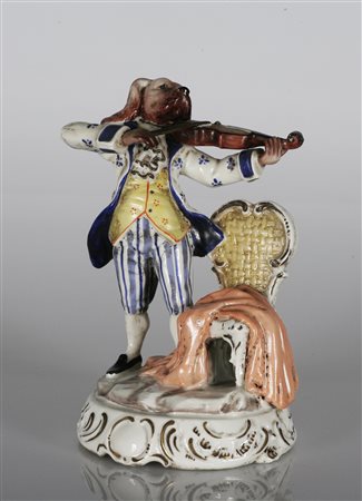 MANIFATTURA DI MEISSEN DEGLI INIZI DEL XX SECOLO Suonatore di violino in...